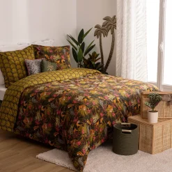 ATMOSPHERA Parure de lit 3 pièces imprimée "Tropical boudoir" Sale