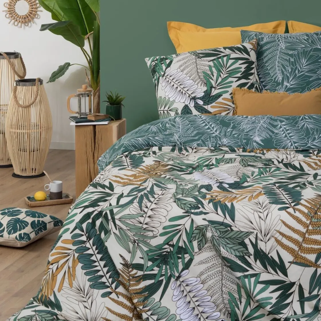 ATMOSPHERA Parure de lit 3 pièces "Tropik" New