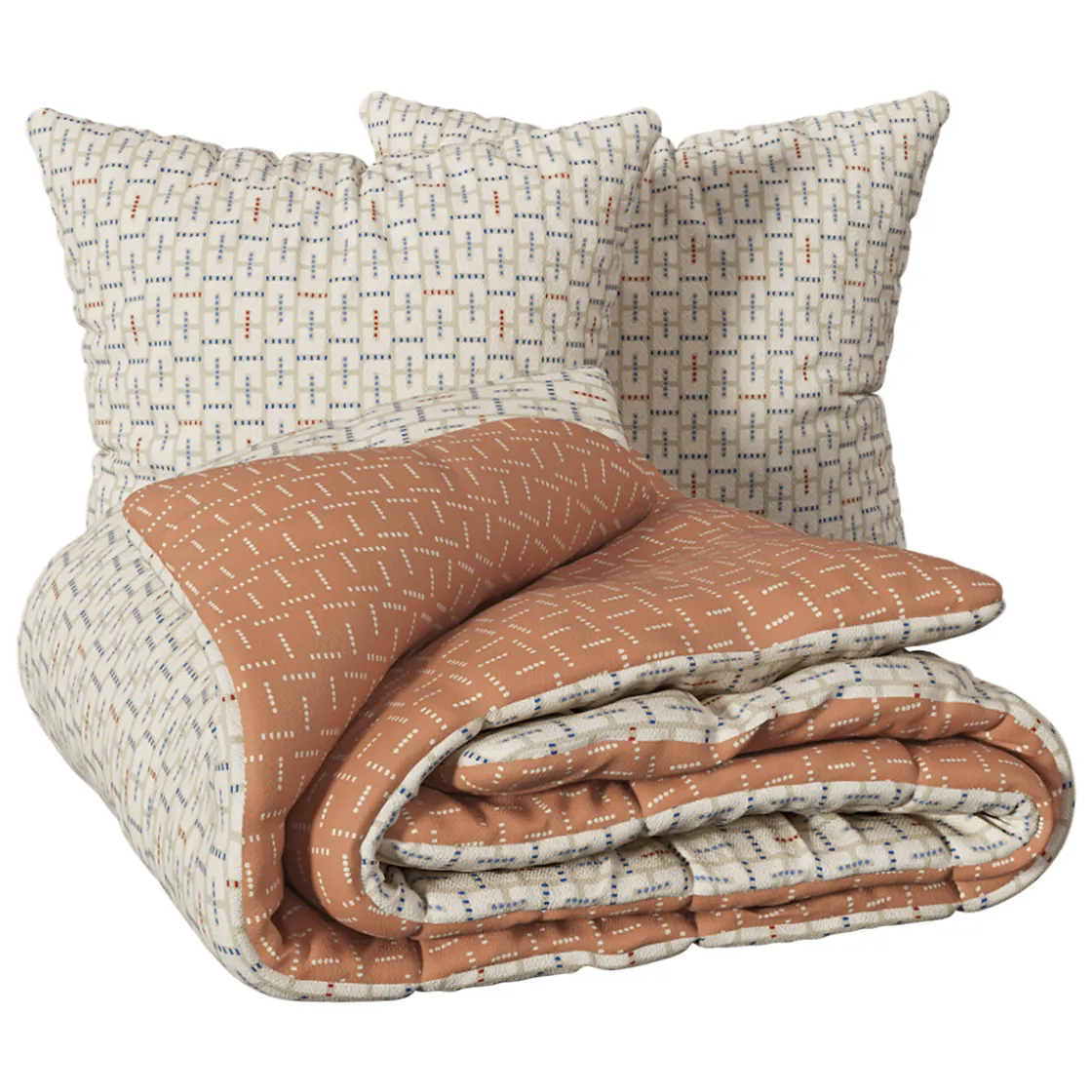 ATMOSPHERA Parure de lit imprimée "Posei"