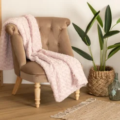 ATMOSPHERA Plaid "Bouclette" fausse fourrure Discount