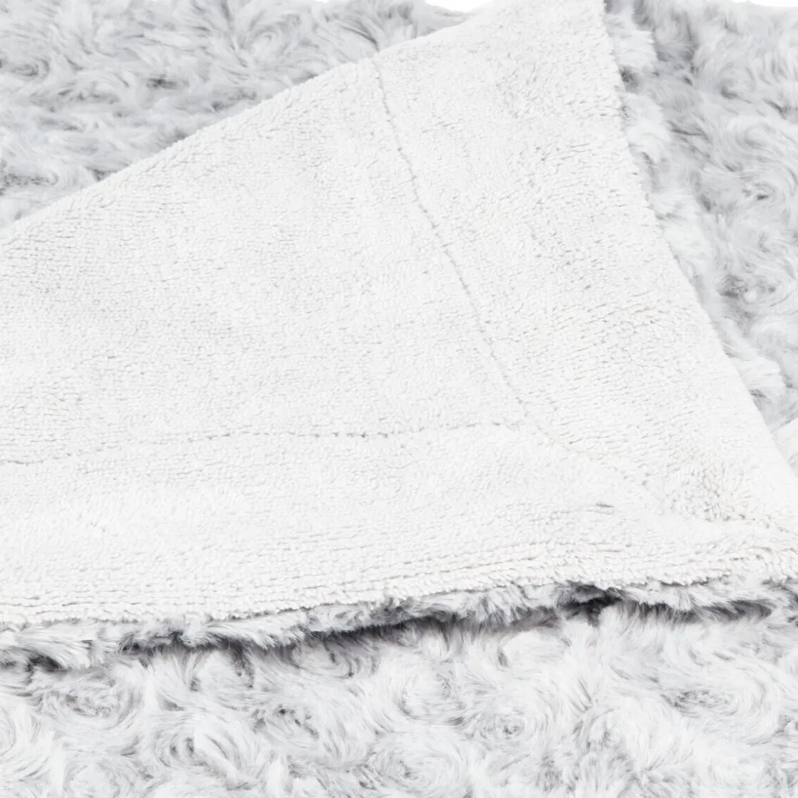 ATMOSPHERA Plaid "Bouclette" fausse fourrure Sale