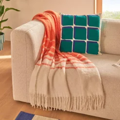 ATMOSPHERA Plaid effet mohair "Flow" Outlet