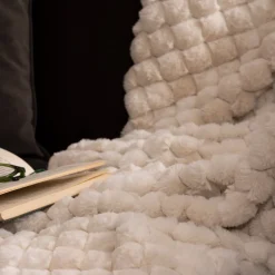 ATMOSPHERA Plaid fourrure 