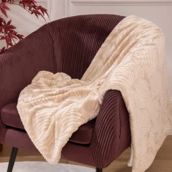 ATMOSPHERA Plaid fourrure "Automn" Clearance