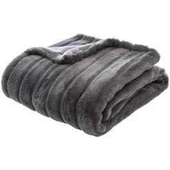 ATMOSPHERA Plaid "Manoir" fausse fourrure Outlet