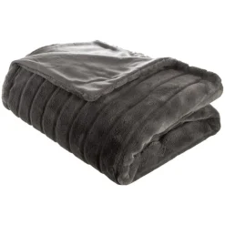 ATMOSPHERA Plaid "Manoir" fausse fourrure Outlet