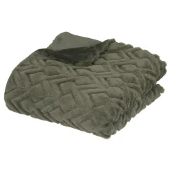 ATMOSPHERA Plaid "Mara" fausse fourrure Clearance