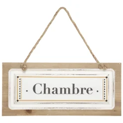 ATMOSPHERA Plaque de porte bois Online