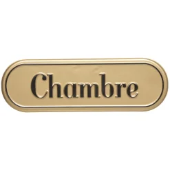 ATMOSPHERA Plaque de porte métal "Becky" New