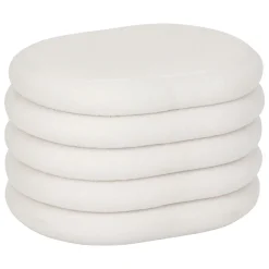 ATMOSPHERA Pouf coffre bouclette "Giulia" Sale