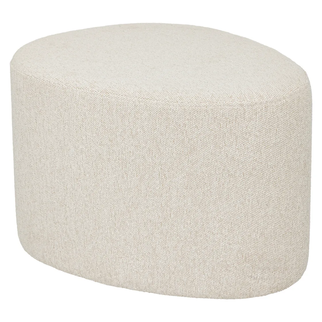 ATMOSPHERA Pouf galet bouclette "Estria" New