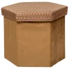 ATMOSPHERA Pouf pliant hexagonal "Jiling" New