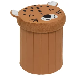 ATMOSPHERA Pouf-coffre enfant Léopard "Anoki" Discount