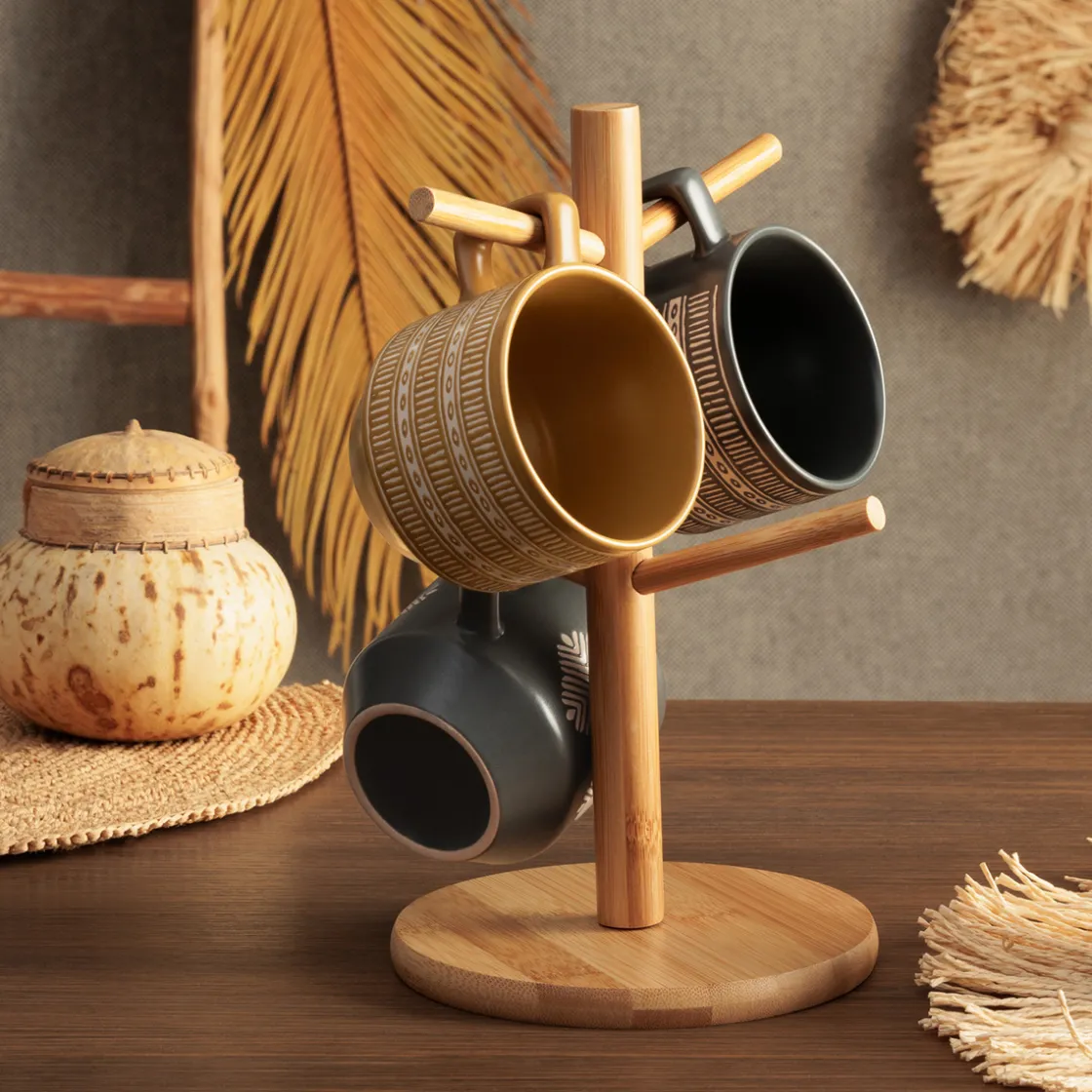 ATMOSPHERA Rack 4 mugs "Inuit Dreams" Outlet