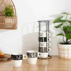 ATMOSPHERA Rack 6 mugs "Love" Hot