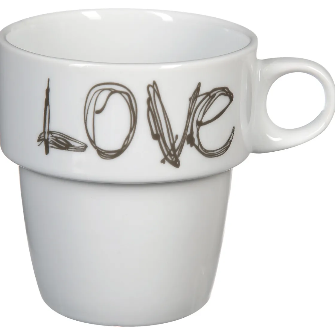 ATMOSPHERA Rack 6 mugs "Love" Hot