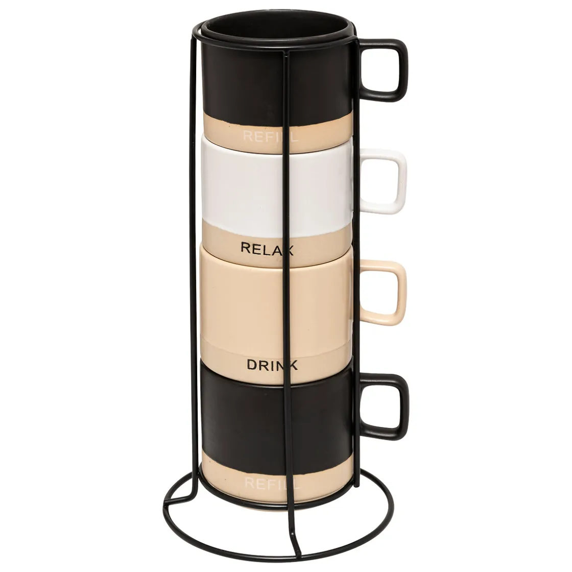ATMOSPHERA Rack 4 mugs "Luca"