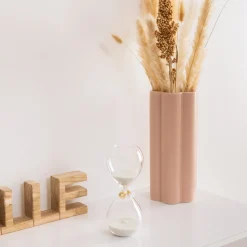 ATMOSPHERA Sablier en verre "Floral" Discount