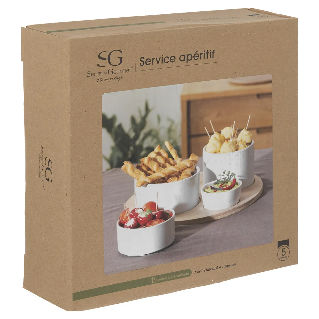 ATMOSPHERA Service apéritif 5 pièces Discount