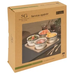 ATMOSPHERA Service apéritif 5 pièces 