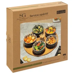 ATMOSPHERA Service apéritif 7 pièces 