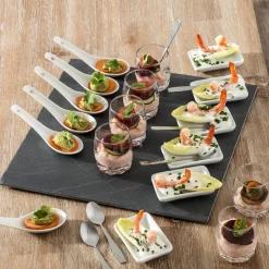 ATMOSPHERA Service apéritif carré 25 pièces Clearance