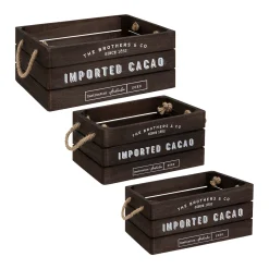 ATMOSPHERA Set de 3 cagettes bois "Denys" Best