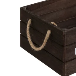 ATMOSPHERA Set de 3 cagettes bois 