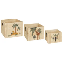 ATMOSPHERA Set de 3 cagettes enfant "Jungle" Sale