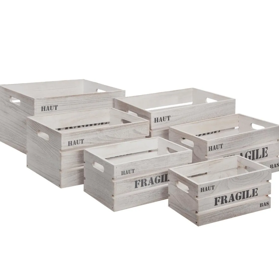 ATMOSPHERA Set de 6 caisses "Jour"