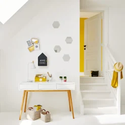 ATMOSPHERA Set de 3 paniers à anses rectangulaires "Tricot"