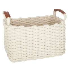 ATMOSPHERA Set de 3 paniers à anses rectangulaires 