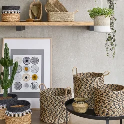 ATMOSPHERA Set de 3 paniers à anses ronds "Etnik" Sale