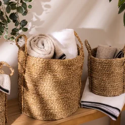 ATMOSPHERA Set de 3 paniers à anses ronds Discount