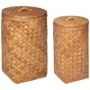 ATMOSPHERA Set de 2 paniers à linge bois Online