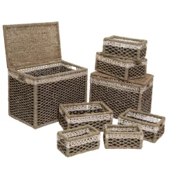 ATMOSPHERA Set de 8 paniers rectangulaires