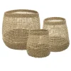 ATMOSPHERA Set de 3 paniers ronds ajourés