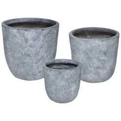 ATMOSPHERA Set de 3 pots, métal