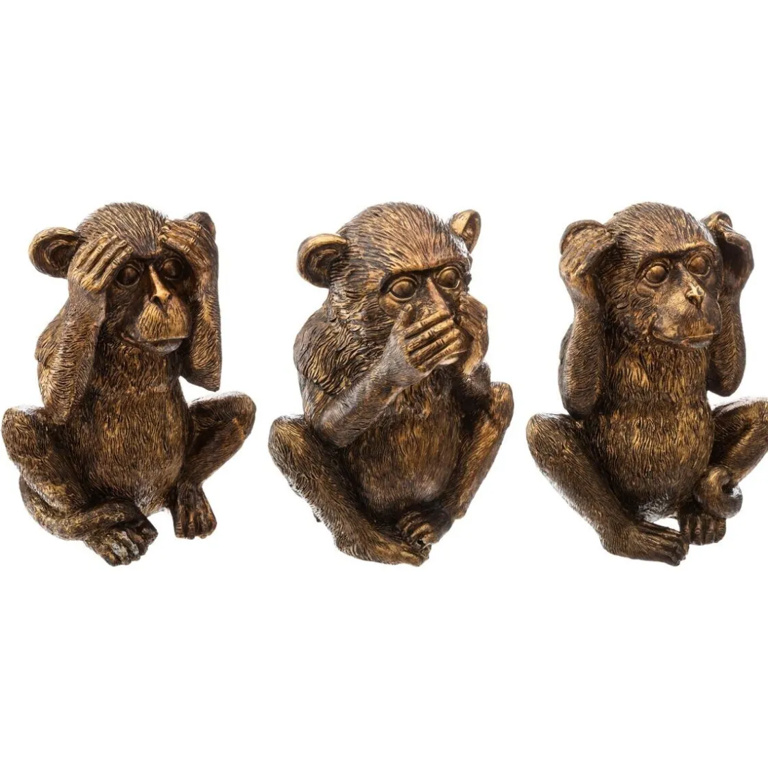 ATMOSPHERA Set de 3 statuettes "Singes sagesse" Discount