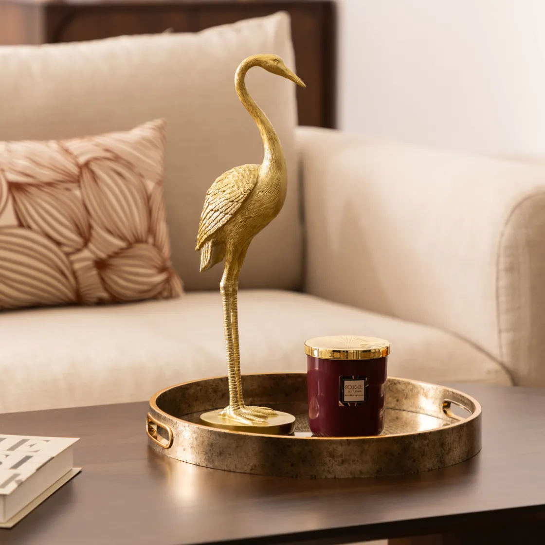 ATMOSPHERA Statut héron en résine Online