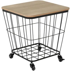 ATMOSPHERA Table coffre "Jordi" à roulettes Hot