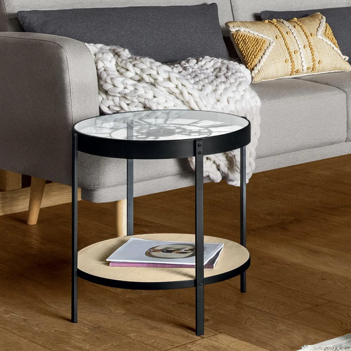 ATMOSPHERA Table d'appoint horloge