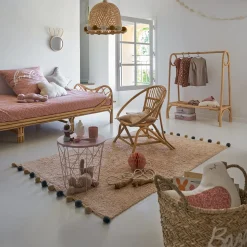 ATMOSPHERA Tapis enfant, pompons New