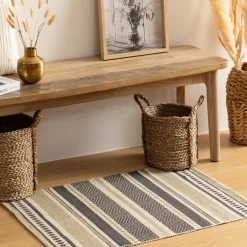 ATMOSPHERA Tapis imprimé, coton Discount