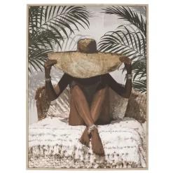 ATMOSPHERA Toile encadrée "Eliane" Hot