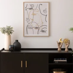 ATMOSPHERA Toile imprimée encadrée "Coralie" Online