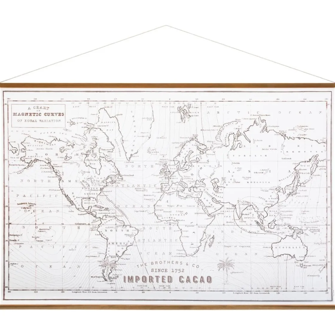 ATMOSPHERA Toile "Mapmonde" Outlet