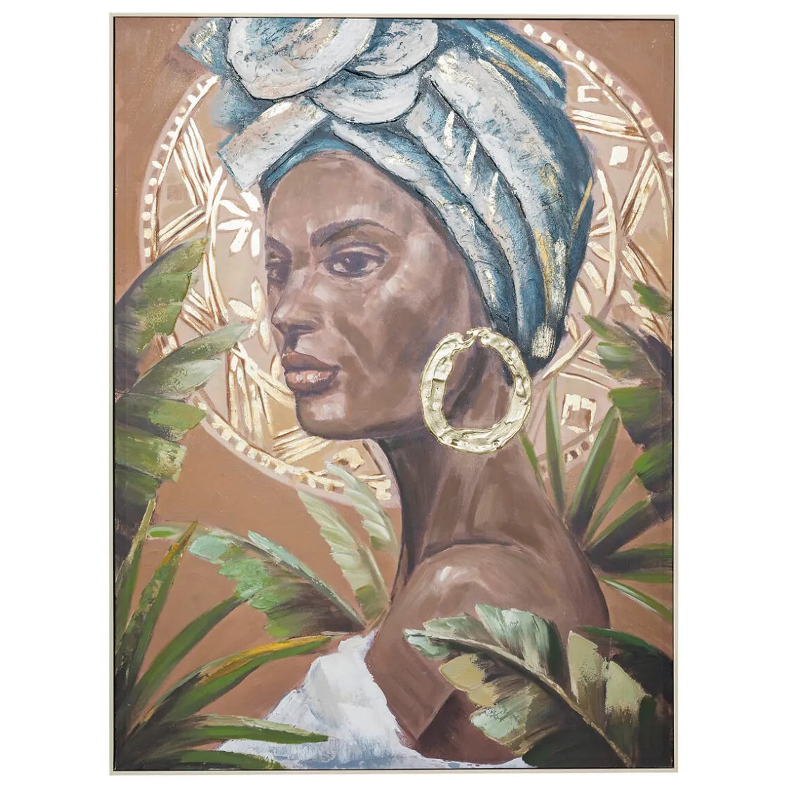 ATMOSPHERA Toile peinte encadrée "Macarena" Clearance