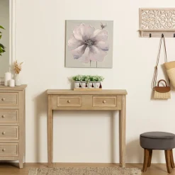 ATMOSPHERA Toile peinte "Fleurs" New