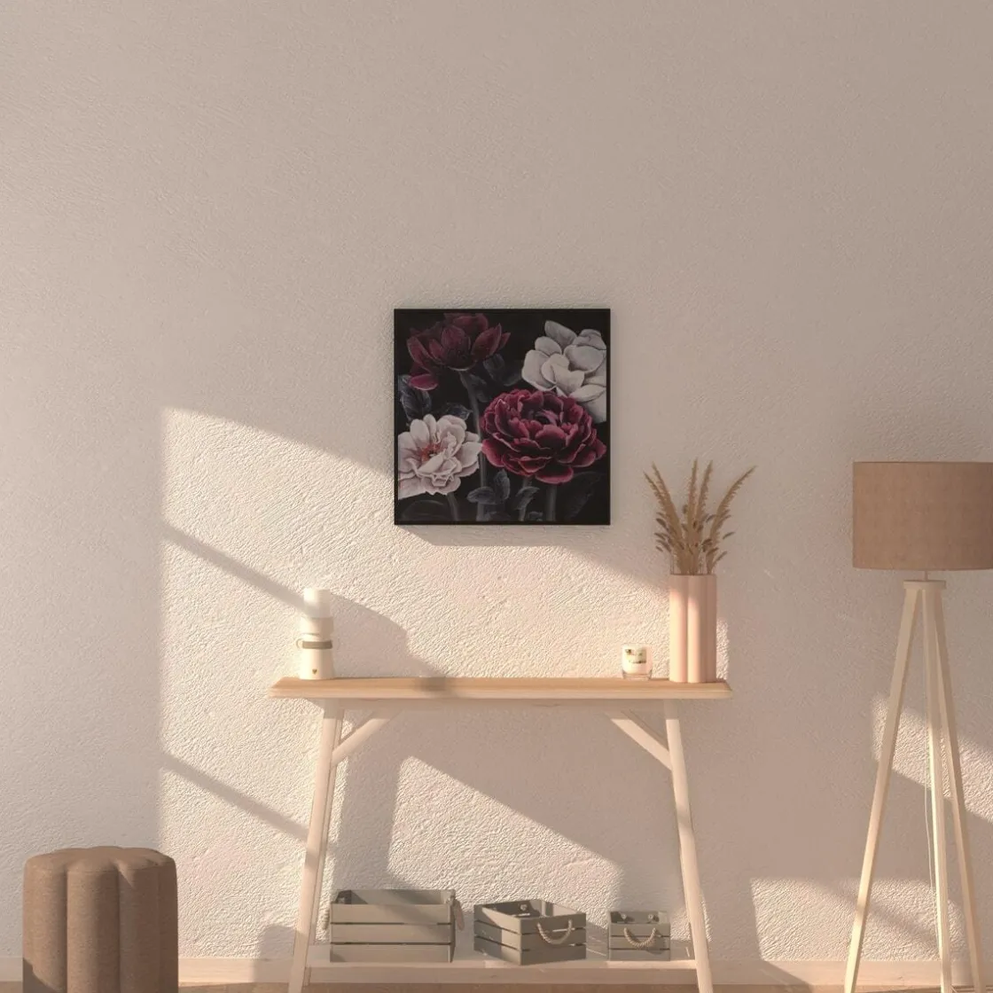 ATMOSPHERA Toile peinte "Fleurs" Online